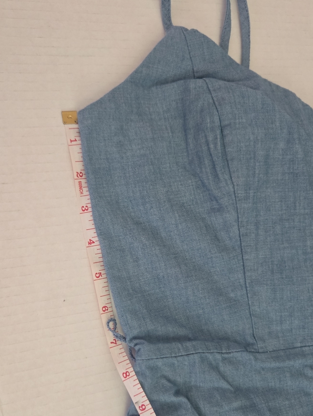 Banana Republic Chambray Button-Front Jumpsuit in Light Blue - Picture 7 of 7